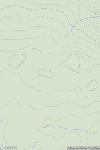 Thumbnail image for Black Mountain [Shropshire] showing contour plot for surrounding peak